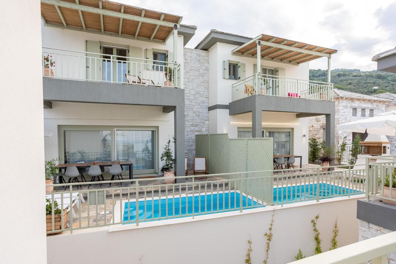 Sea And Sun Luxury Pools' Villas Chorefton Bagian luar foto