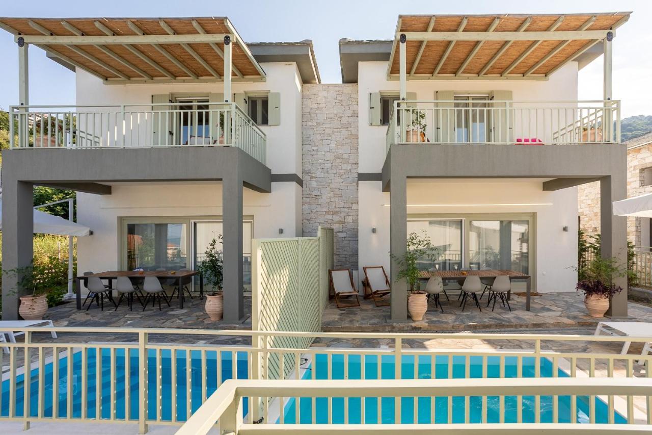 Sea And Sun Luxury Pools' Villas Chorefton Bagian luar foto